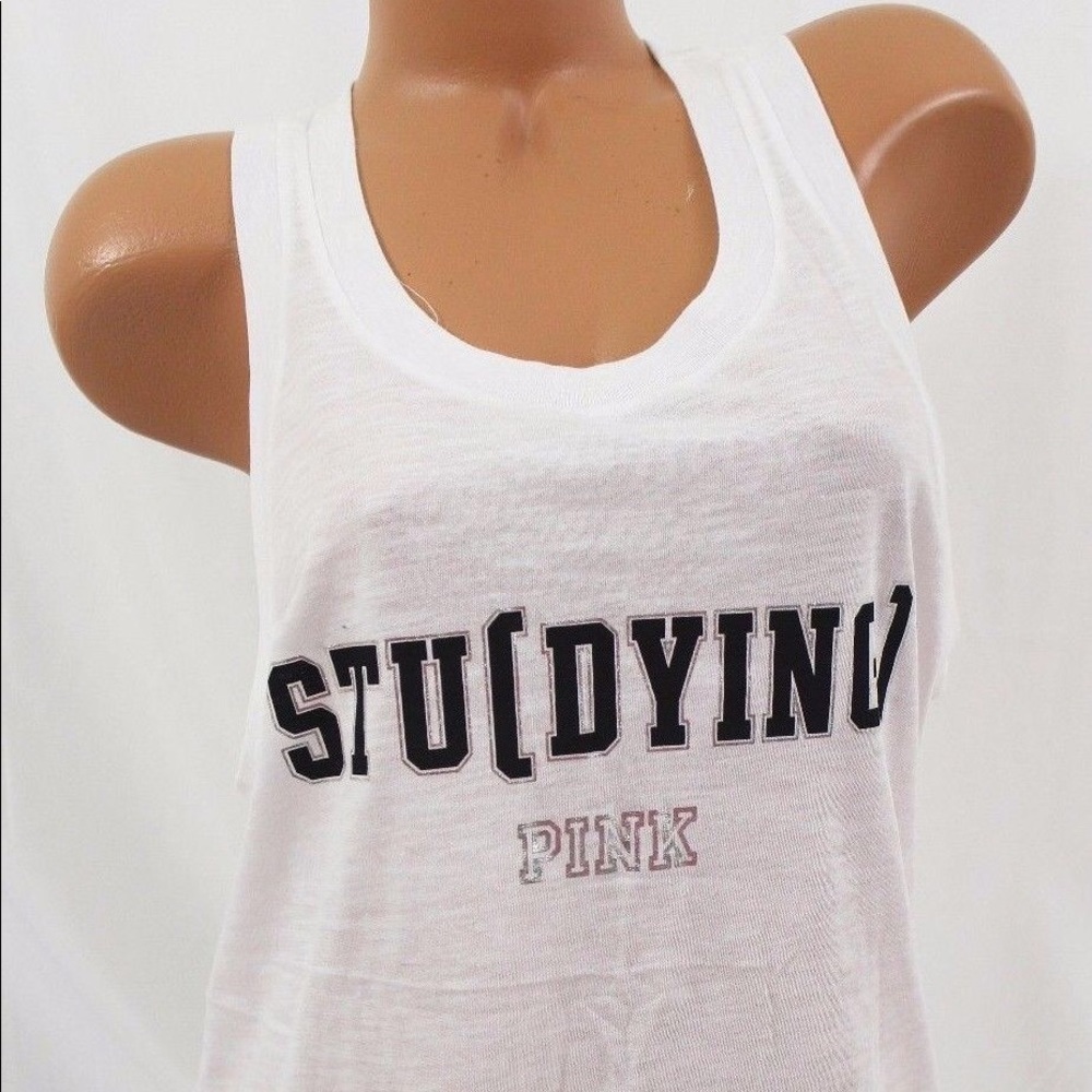 Victoria’s Secret Pink Studying Racerback Tank